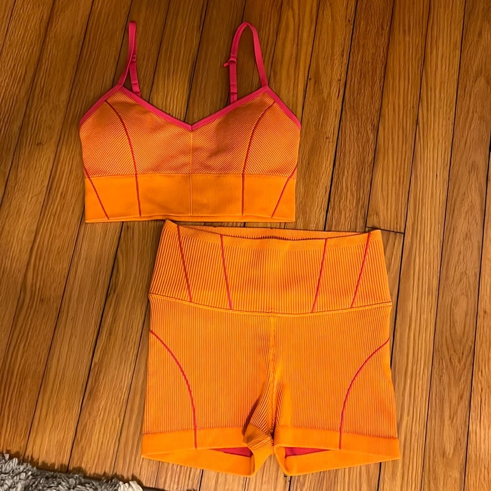 Aerie Orange and Pink Women's Top